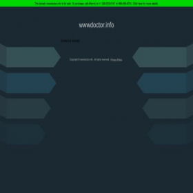 Скриншот главной страницы сайта wwwdoctor.info