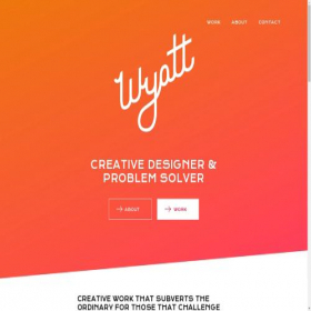 Скриншот главной страницы сайта wyattgaines.com