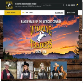 Скриншот главной страницы сайта wyomingtraders.com