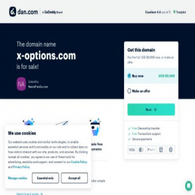 Скриншот главной страницы сайта x-options.com