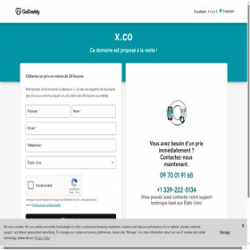 Скриншот главной страницы сайта x.co