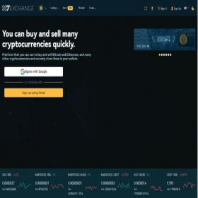 Скриншот главной страницы сайта x7exchange.com