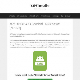 Скриншот главной страницы сайта xapk.pro