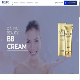 Скриншот главной страницы сайта xauraglobal.com
