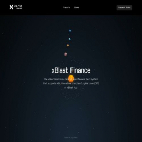 Скриншот главной страницы сайта xblast.finance