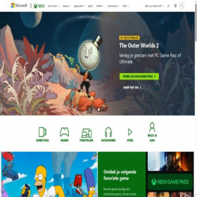 Скриншот главной страницы сайта xbox.com