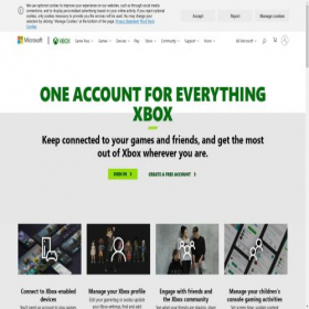 Скриншот главной страницы сайта xboxlive.com