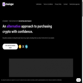 Скриншот главной страницы сайта xchainger.eu