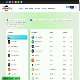 Скриншот главной страницы сайта xchanger.pk