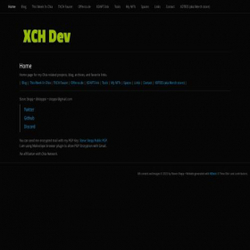 Скриншот главной страницы сайта xchdev.com