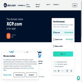 Скриншот главной страницы сайта xcp.com