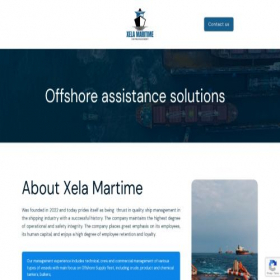 Скриншот главной страницы сайта xelamaritime.com