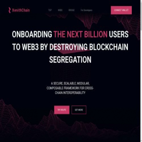 Скриншот главной страницы сайта xenithchain.com