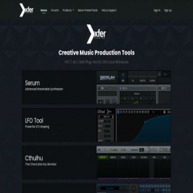 Скриншот главной страницы сайта xferrecords.com