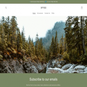 Скриншот главной страницы сайта xfyso.shop