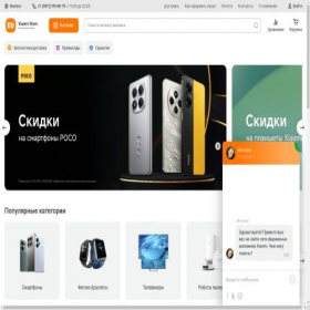 Скриншот главной страницы сайта xiaomiexclusive.ru