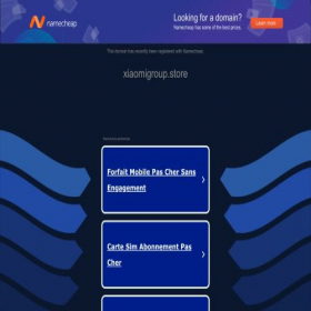 Скриншот главной страницы сайта xiaomigroup.store
