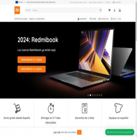 Скриншот главной страницы сайта xiaomihome.es