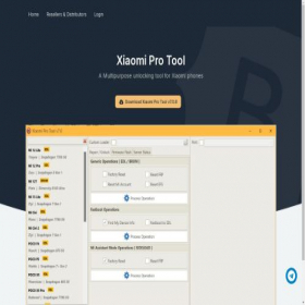 Скриншот главной страницы сайта xiaomiprotool.com