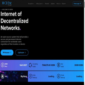Скриншот главной страницы сайта xiden.com