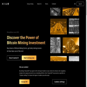 Скриншот главной страницы сайта xive.io