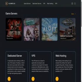 Скриншот главной страницы сайта xlgames.gg