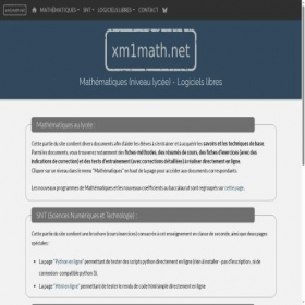 Скриншот главной страницы сайта xm1math.net