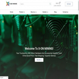 Скриншот главной страницы сайта xonmining.com