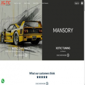 Скриншот главной страницы сайта xoticcarparts.com