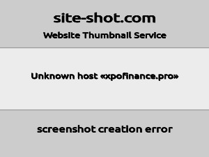 Скриншот главной страницы сайта xpofinance.pro