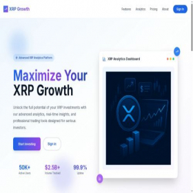 Скриншот главной страницы сайта xrp-growth.xyz