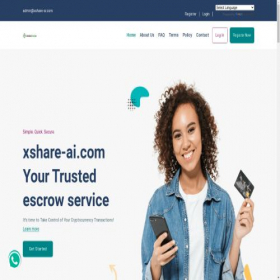 Скриншот главной страницы сайта xshare-ai.com