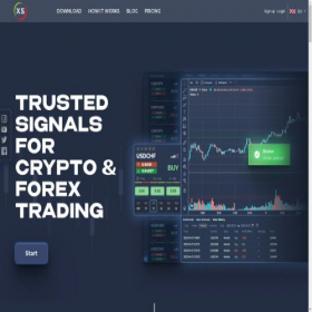Скриншот главной страницы сайта xsignals.one
