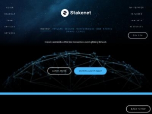 Скриншот главной страницы сайта xsncoin.io