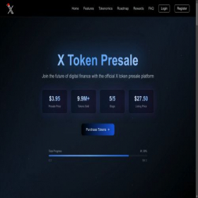 Скриншот главной страницы сайта xtoken-platform.org