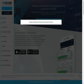 Скриншот главной страницы сайта xtrade.com