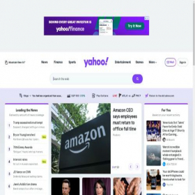 Скриншот главной страницы сайта yahoo.com.my