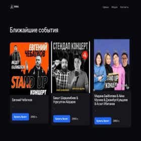 Скриншот главной страницы сайта yana-standup.site