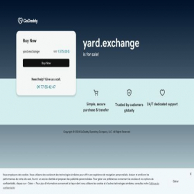 Скриншот главной страницы сайта yard.exchange