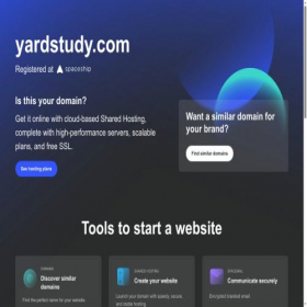 Скриншот главной страницы сайта yardstudy.com