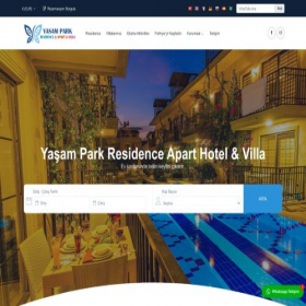 Скриншот главной страницы сайта yasamparkfethiye.com
