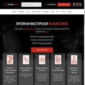 Скриншот главной страницы сайта yassokol.ru