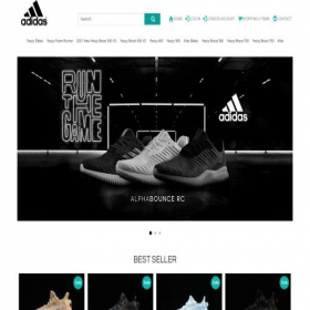Скриншот главной страницы сайта yeezyboost350v2.us.com