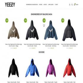 Скриншот главной страницы сайта yeezygapshop.com