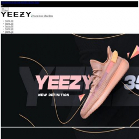 Скриншот главной страницы сайта yeezysofficial.com