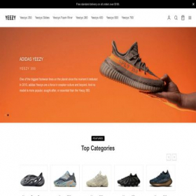Скриншот главной страницы сайта yeezysofficial.us.com
