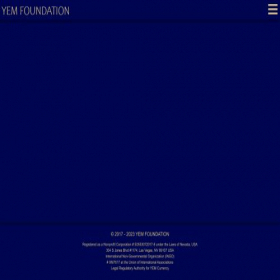 Скриншот главной страницы сайта yem.foundation