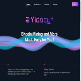 Скриншот главной страницы сайта yidocy.io
