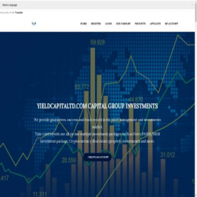 Скриншот главной страницы сайта yieldcapitaltd.com