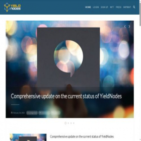 Скриншот главной страницы сайта yieldnodes.com